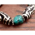 Bracelet tibétain grosses perles de Dzi - Bracelets tibétains bouddhistes