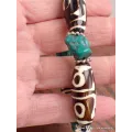 Bracelet tibétain grosses perles de Dzi - Bracelets tibétains bouddhistes