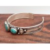 Bracelet tibétain 3 turquoises fantaisie Bracelets tibétains bouddhistes ref123