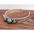 Bracelet tibétain 3 turquoises fantaisie - Bracelets tibétains bouddhistes