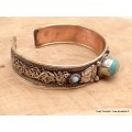Bracelet Tibétain Om cuivre et métal Bijoux en Cuivre NBR1.1