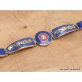Bracelet tibétain Om et mantra couleur lapis lazuli Bracelets tibétains bouddhistes BT46.2