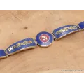 Bracelet tibétain Om et mantra couleur lapis lazuli - Bracelets tibétains bouddhistes