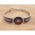 Bracelet tibétain Om et mantra couleur lapis lazuli Bracelets tibétains bouddhistes BT46.2