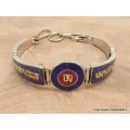 Bracelet tibétain Om et mantra couleur lapis lazuli - Bracelets tibétains bouddhistes