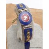 Bracelet tibétain Om et mantra couleur lapis lazuli Bracelets tibétains bouddhistes BT46.2