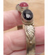 Bracelet tibétain Onyx noir Cornaline Bracelets tibétains bouddhistes ref 6003.6