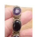 Bracelet tibétain Onyx noir améthyste - Bracelets tibétains bouddhistes