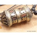 Collier tibétain moulin à prières Bijoux tibetains bouddhistes WN50