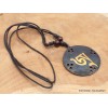 Collier tibétain Om patine noire Bijoux tibetains bouddhistes WN52