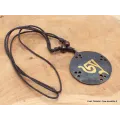 Collier tibétain Om patine noire - Colliers tibétains et népalais