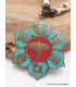 Collier tibétain Yeux de Bouddha symboles bouddhistes Bijoux tibetains bouddhistes WN54