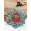 Collier tibétain Yeux de Bouddha symboles bouddhistes - Colliers tibétains et népalais
