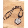 Collier tibétain bouddhiste Om os noir Bijoux tibetains bouddhistes WN58