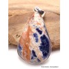 Pendentif Sodalite orange forme goutte Pendentifs pierres naturelles LAM3.1