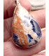 Pendentif Sodalite orange forme goutte Pendentifs pierres naturelles LAM3.1