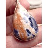 Pendentif Sodalite orange forme goutte Pendentifs pierres naturelles LAM3.1