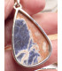 Pendentif Sodalite orange forme goutte Pendentifs pierres naturelles LAM3.1