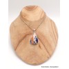Pendentif Sodalite orange forme goutte Pendentifs pierres naturelles LAM3.1