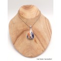 Pendentif Sodalite orange forme goutte Pendentifs pierres naturelles LAM3.1