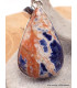 Pendentif Sodalite orange forme goutte Pendentifs pierres naturelles LAM3.1