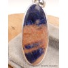 Pendentif Sodalite orange oval allongé Pendentifs pierres naturelles LAM3.2