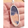 Pendentif Sodalite orange oval allongé Pendentifs pierres naturelles LAM3.2