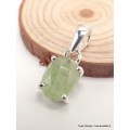 Petit Pendentif Cyanite verte facettée oval Bijoux en Cyanite Verte PAC79.3