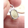 Petit Pendentif Cyanite verte facettée oval Bijoux en Cyanite Verte PAC79.3
