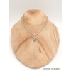 Petit Pendentif Cyanite verte facettée oval Bijoux en Cyanite Verte PAC79.3
