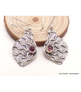 Boucles d'oreilles en Tourmaline Rose Bijoux en Tourmaline Rose AJE14.7