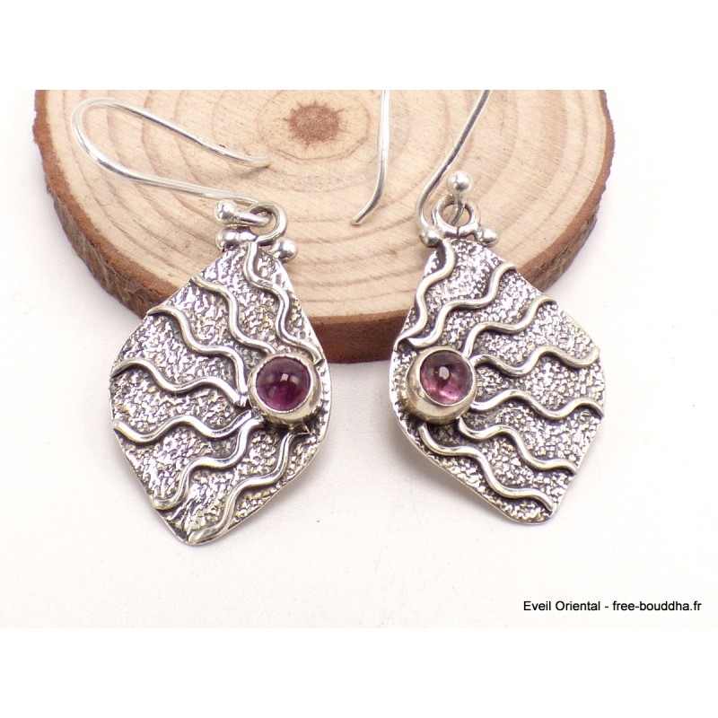 Boucles d'oreilles en Tourmaline Rose Boucles d'oreilles en pierres AJE14.7