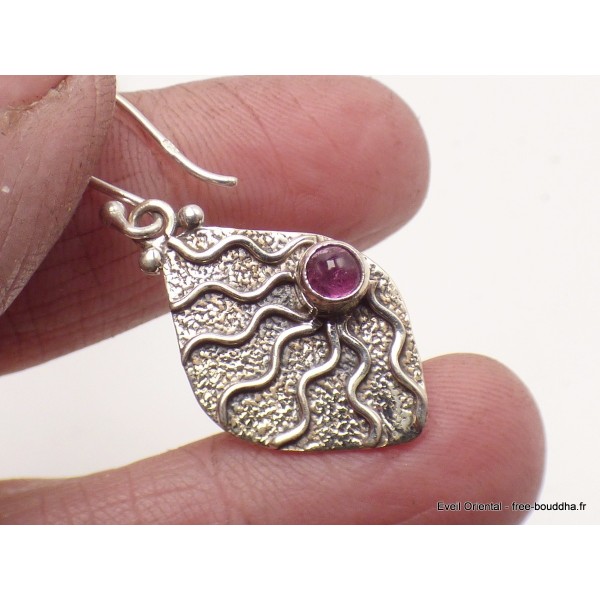 Boucles d'oreilles en Tourmaline Rose Bijoux en Tourmaline Rose AJE14.7