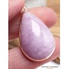 Pendentif Kunzite rose Lilas bombée Pendentifs pierres naturelles LAM10
