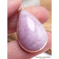 Pendentif Kunzite rose Lilas bombée Pendentifs pierres naturelles LAM10
