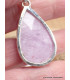 Pendentif Kunzite rose Lilas bombée Pendentifs pierres naturelles LAM10