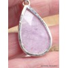 Pendentif Kunzite rose Lilas bombée Pendentifs pierres naturelles LAM10