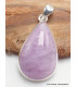 Pendentif Kunzite rose Lilas bombée Pendentifs pierres naturelles LAM10
