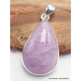 Pendentif Kunzite rose Lilas bombée Pendentifs pierres naturelles LAM10