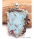 Pendentif Larimar brut tranche Pendentifs pierres naturelles PU47.3