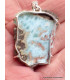 Pendentif Larimar brut tranche Pendentifs pierres naturelles PU47.3