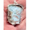 Pendentif Larimar brut tranche Pendentifs pierres naturelles PU47.3