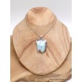 Pendentif Larimar brut tranche Pendentifs pierres naturelles PU47.3