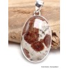 Pendentif Grenat Spessartine sur calcaire Pendentifs pierres naturelles LAM15