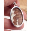Pendentif Grenat Spessartine sur calcaire Pendentifs pierres naturelles LAM15