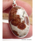 Pendentif Grenat Spessartine sur calcaire Pendentifs pierres naturelles LAM15
