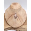 Pendentif goutte Grenat Spessartine sur calcaire Pendentifs pierres naturelles LAM15.1