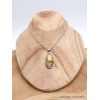 Pendentif rond Jaspe Bourdon oval Pendentifs pierres naturelles LAM16.2