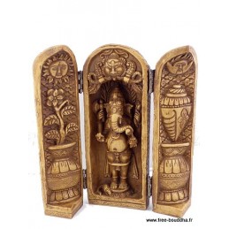 Autel temple bouddhiste portatif Ganesh 12 cm Objets Ganesh TRYP4.1