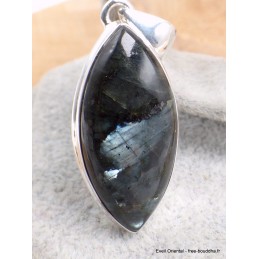 Pierre de lune noire larvikite pendentif marquise Pendentifs pierres naturelles LAM20
